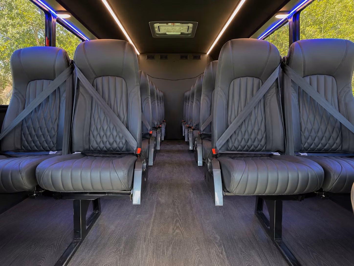 15 passenger minibus inside