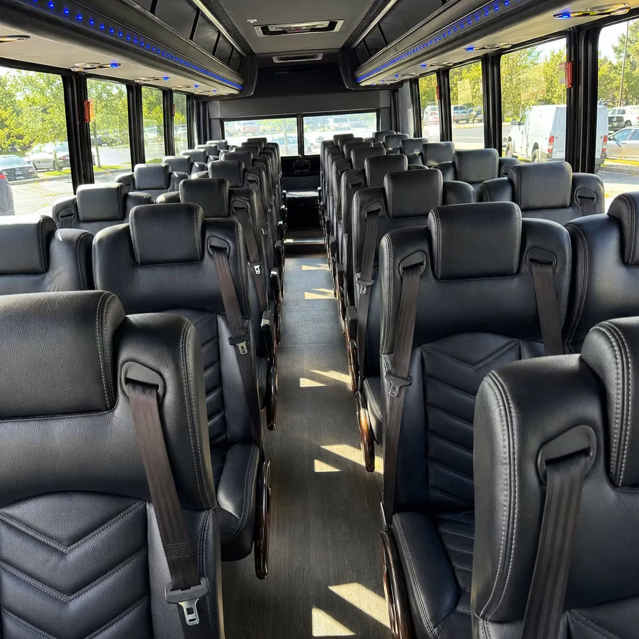 28 passenger minibus inside