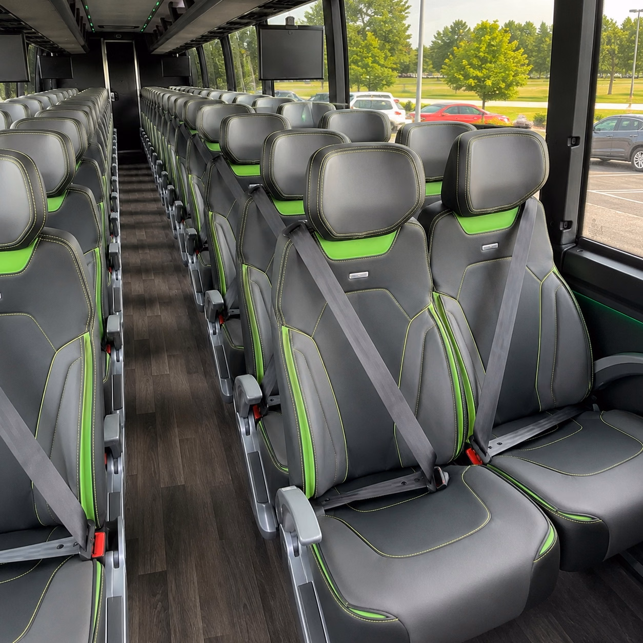 boise charter bus interior