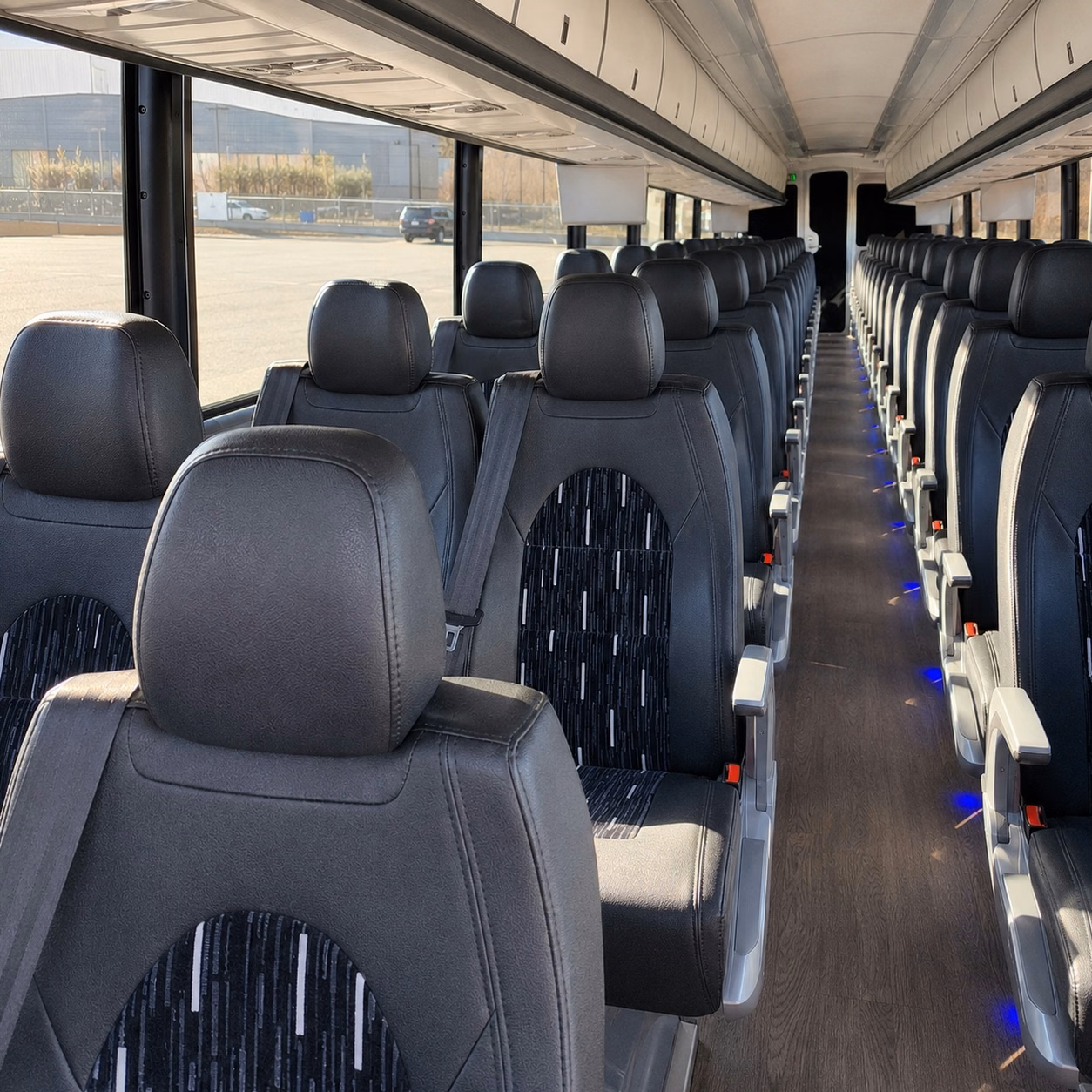boise charter bus rental inside