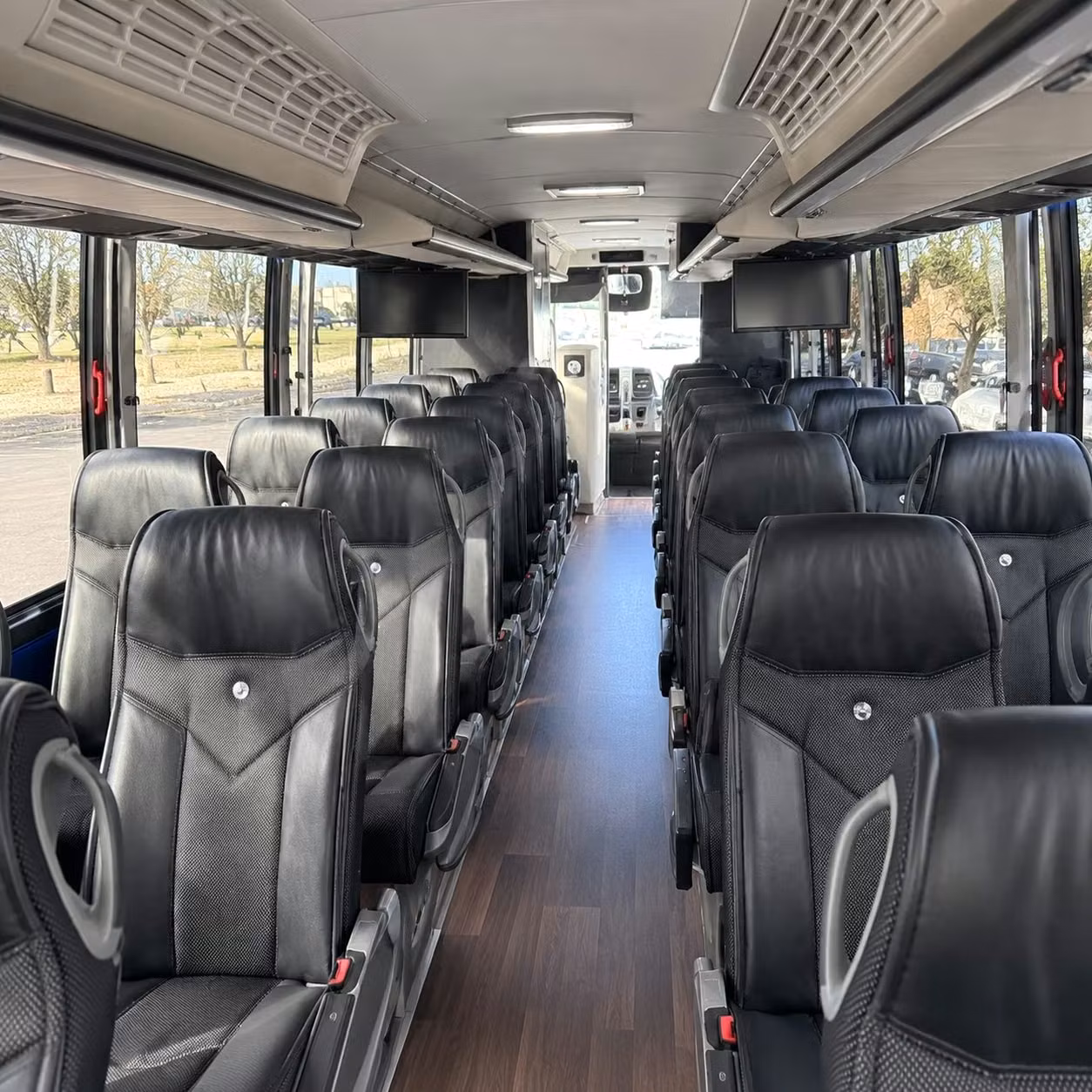boise charter bus rental interior